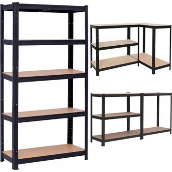 Dílenský regál Kovový skladový regál Superbutelki 180 x 90 x 40 cm, nosnost až 175 kg na polici