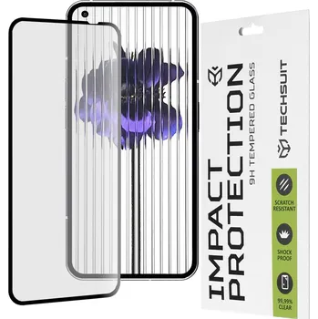 Techsuit 111D Celoplošné lepené sklo Nothing Phone (1) Černé