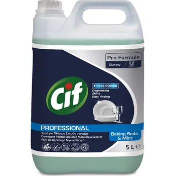 CIF PROFESSIONAL JEDLÁ SODA A MÁTA DIVERSEY, na nádobí, 5 l