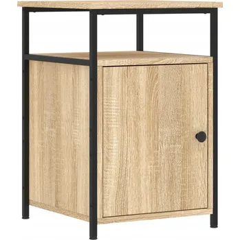 Noční stolek Noční stolek dub sonoma 40 x 42 x 60 cm s železným rámem