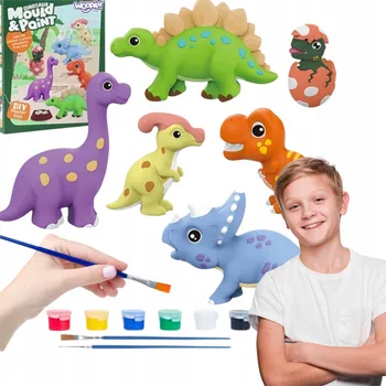 kreativní sada KREATIVNÍ SADA SÁDROVÉ ODLITKY K VYMALOVÁNÍ DIY SADA DINOSAUŘI WOOPIE