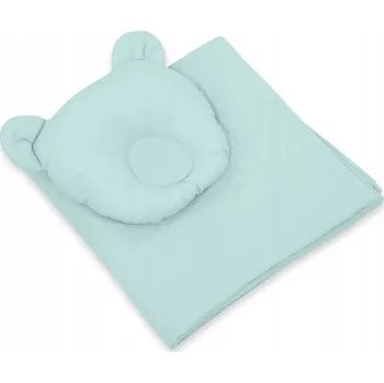 Povlečení POVLEČENÍ S VÝPLNÍ povlečení do KOŠE MOJŽÍŠOVA pro miminka - mátové