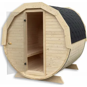 Sauna HAHNHOLZ Sudová sauna 200×250 cm (4-6 osob) SAUNA S DVEŘMI: Transparentní