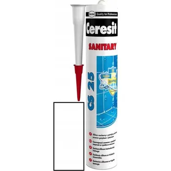 stavební silikon Sanitární silikon Ceresit CS 25 bílý 280 ml