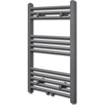 Radiátor Koupelnový radiátor vodní šedý 500x764 mm, 12 trubek, 293 W