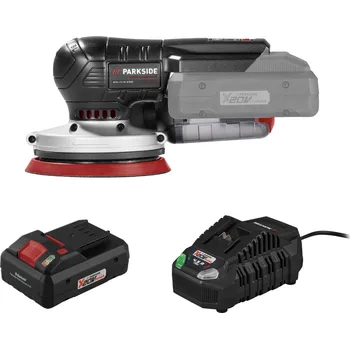 excentrická bruska PARKSIDE PERFORMANCE® Aku excentrická bruska PAESP 20-Li A2, Smart 4 Ah