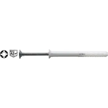 Hmoždinka MUNGO MNAr-S Natloukací hm. se zap.lem.8x120, A2 Balení: 100 ks NGBZD08120O0