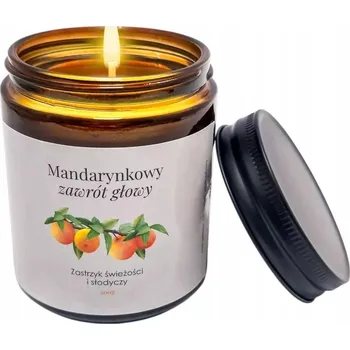 Svíčka SOJOVÁ SVÍČKA. MANDARINKA