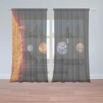 Záclona Sablio Záclony Planety a slunce: 2ks 150x250cm
