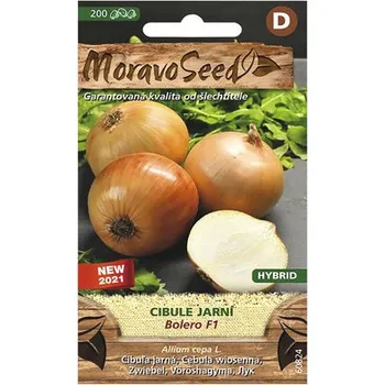 Semeno Cibule jarní BOLERO F1 hybrid MoravoSeed žlutá