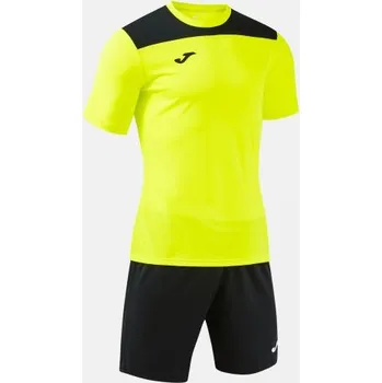 Pánská/Chlapecká fotbalová souprava JOMA PHOENIX II SET FLUOR YELLOW BLACK Velikost: 4 (6XS), Barva: AMARILLO FLÚOR-NEGRO
