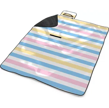 deka Sablio Plážová deka Barevné pruhy: 200x140 cm