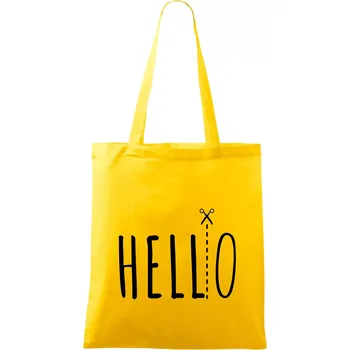 Hello - Taška bavlněná - 42 x 38 cm ( Žlutá )