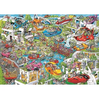 Puzzle Puzzle RAVENSBURGER Ray’s Comic – Budoucnost, 1000 dílků