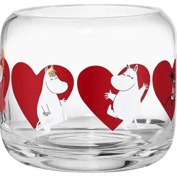 Svícen Skleněný svícen Moomin Snowfall Muurla Muminek