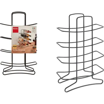 Stojan na víno Metaltex Cleany WC štětka šedá dark