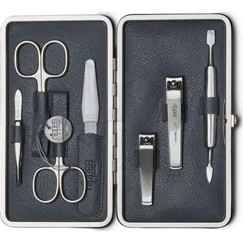 Nippes Solingen Vintaged dámská kožená sada na manikúru šedá