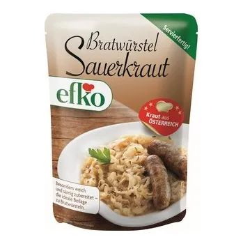 konzervovaná zelenina Efko Kysané zelí s cibulkou 350 g