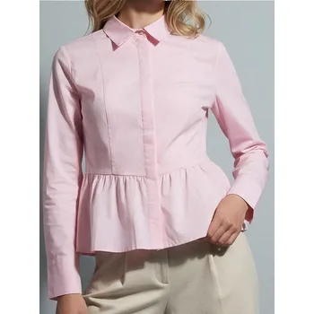 Pánská košile Sinsay - Košile s krytou légou a volány - pastelová růžová - 051GY-03X - 051GY-03X-XXL