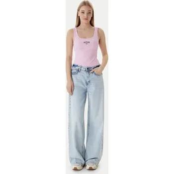 Dámská móda Guess Jeans Top W6RP20 KA0H1 Růžová Slim Fit XS