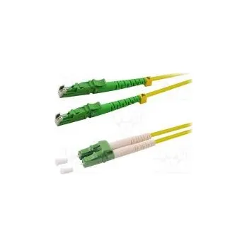 Síťový kabel Světlovodný patch cord OS2 E2000/APC,LC/APC 2m LSZH žlutá