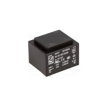 Transformátor Transformátor zalévaný 1,9VA 230VAC 15V 15V 63mA 63mA PCB