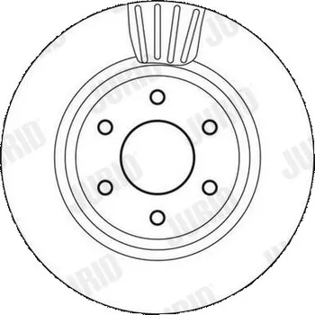 Brzdový systém Brzdový kotouč JURID 562813JC