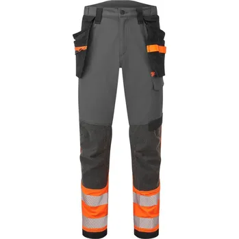 Pánské kalhoty PORTWEST Kalhoty Stretch Holster EV442 Hi-Vis, reflexní, do pasu POR-EV442