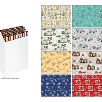 Balící papír UNIPAP balicí papír vánoční role klasik 2x100x70 MIX 5810686 301751