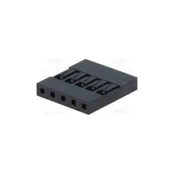 Elektrická zásuvka Zástrčka kolíkové NSR/NDR zásuvka PIN 5 bez kontaktů 2,54mm