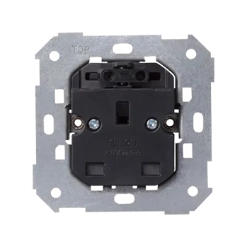 Elektrická zásuvka Zásuvka britský typ 1 násobná , s vypínačem, 13 A / 230 V-, šroubové svorky, Simon 82 7500422-039