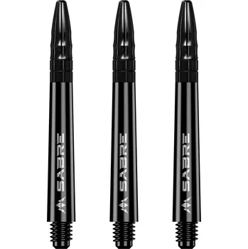 Příslušenství pro šipky Mission násadky na šipky Sabre, černý top, černé Délka násadky: 44 mm