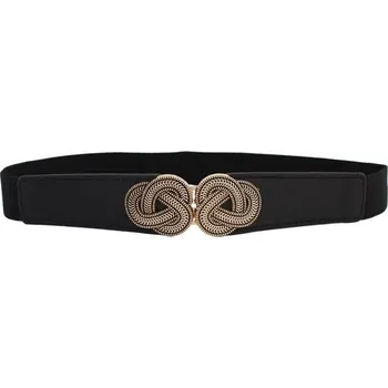 Opasek Lifestyle Dámský tenký elastický pásek na šaty Venil Černý