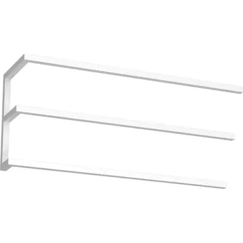 Věšák Nástěnný věšák na ručníky 25x60 cm bílá