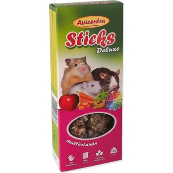 Krmivo pro hlodavce Tyčinka Avicentra Deluxe malý hlodavec, s vitamíny a medem 2ks-KARTON