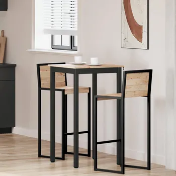 Barový stůl Přírodní 60 x 60 x 105 cm Masivní borové dřevo