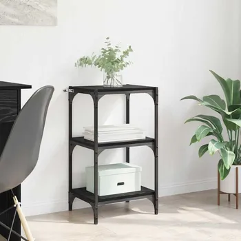 Obývací pokoj Knihovna Černý dub 40 x 33 x 70,5 cm Konstrukční dřevo a železo