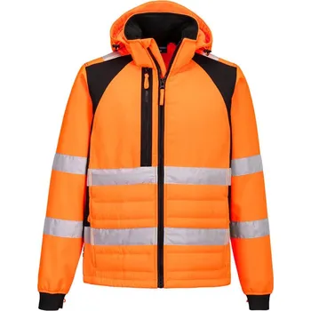 pracovní bunda PortWest | WX2 Eco Hi-Vis Hybrid bunda - Orange/Black / L / L / oranžová