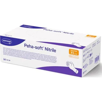Vyšetřovací rukavice Rukavice nest. nitril modré PEHA-SOFT XS 100ks bez pudru