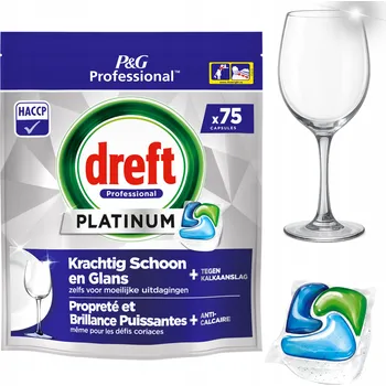 Dreft Tablety Do Myčky Professional Platinum 3v1 Regular Ochranné 75ks