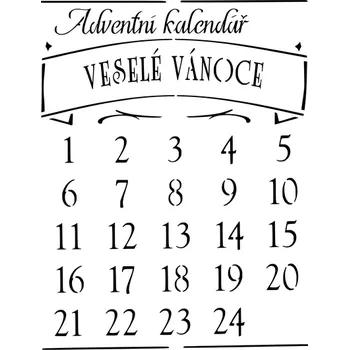 Šablona plastová pro kreativní tvoření - A4 - T21