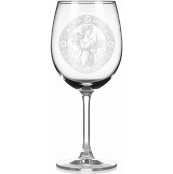 Sklenice Vínová sklenice s motivem znamení Panna