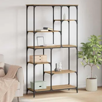 Knihovna Knihovna Artisanový dub 99 x 35,5 x 176 cm kompozitní dřevo