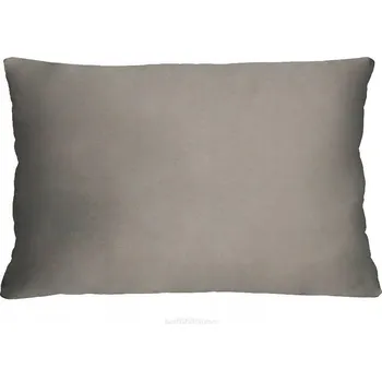 Polštář Bertoni šedý hladký sametový Polštář 40 x 60 cm
