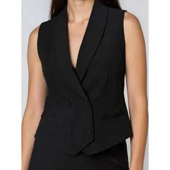 Dámská vesta Sinsay - Dvouřadá obleková vesta - černá - 769FI-99X - 769FI-99X-S