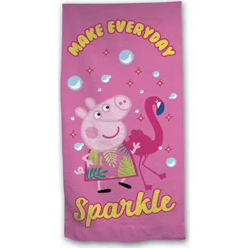 Ručník RYCHLESCHNOUCÍ RUČNÍK VELKÝ 70x140 prasátko Pepa NA PLÁŽ NEBO K BAZÉNU