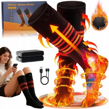 Pánské ponožky VYHŘÍVANÉ PONOŽKY S 2X BATERIÍ 5000MAH A 4 NASTAVENÍMI TEPLOTY