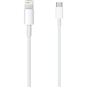 Datový kabel Kabel Apple USB typ C - Apple Lightning 1 m bílý