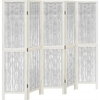 Paraván Dekorační paraván Bílý s větvemi 175-180x160cm