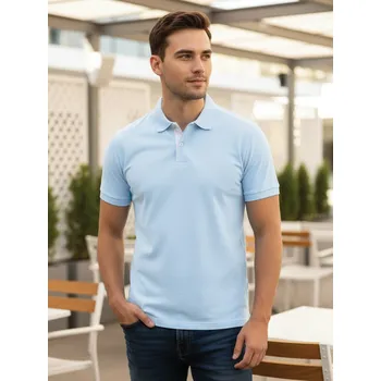 Pánské tričko Pánské polo tričko VSB VUGO ve světle modré barvě, VELIKOST 4XL